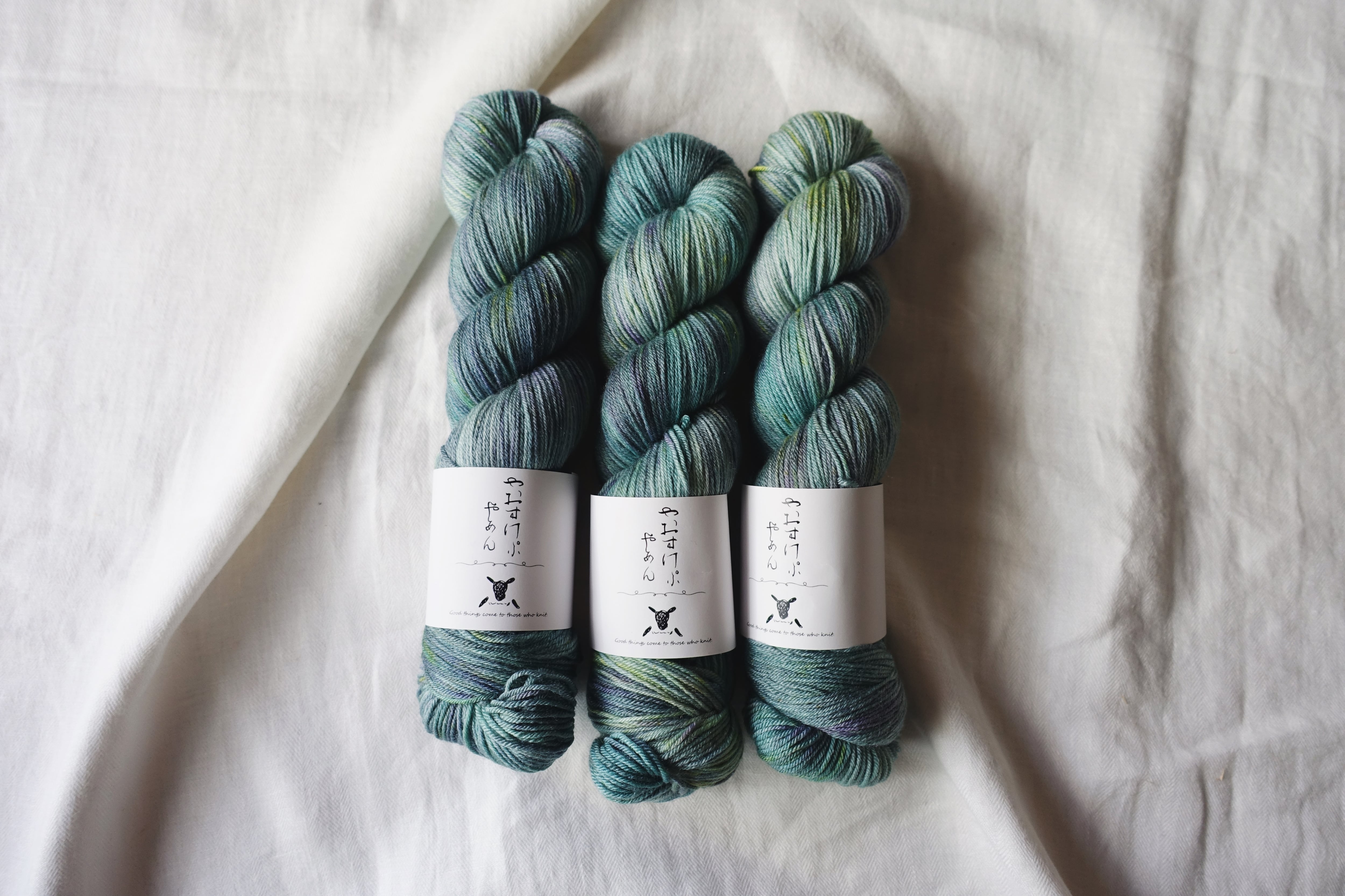 手染め糸]Premium Silk+Wool Sock_Bird song | 手染め毛糸のYaoskep Yarn