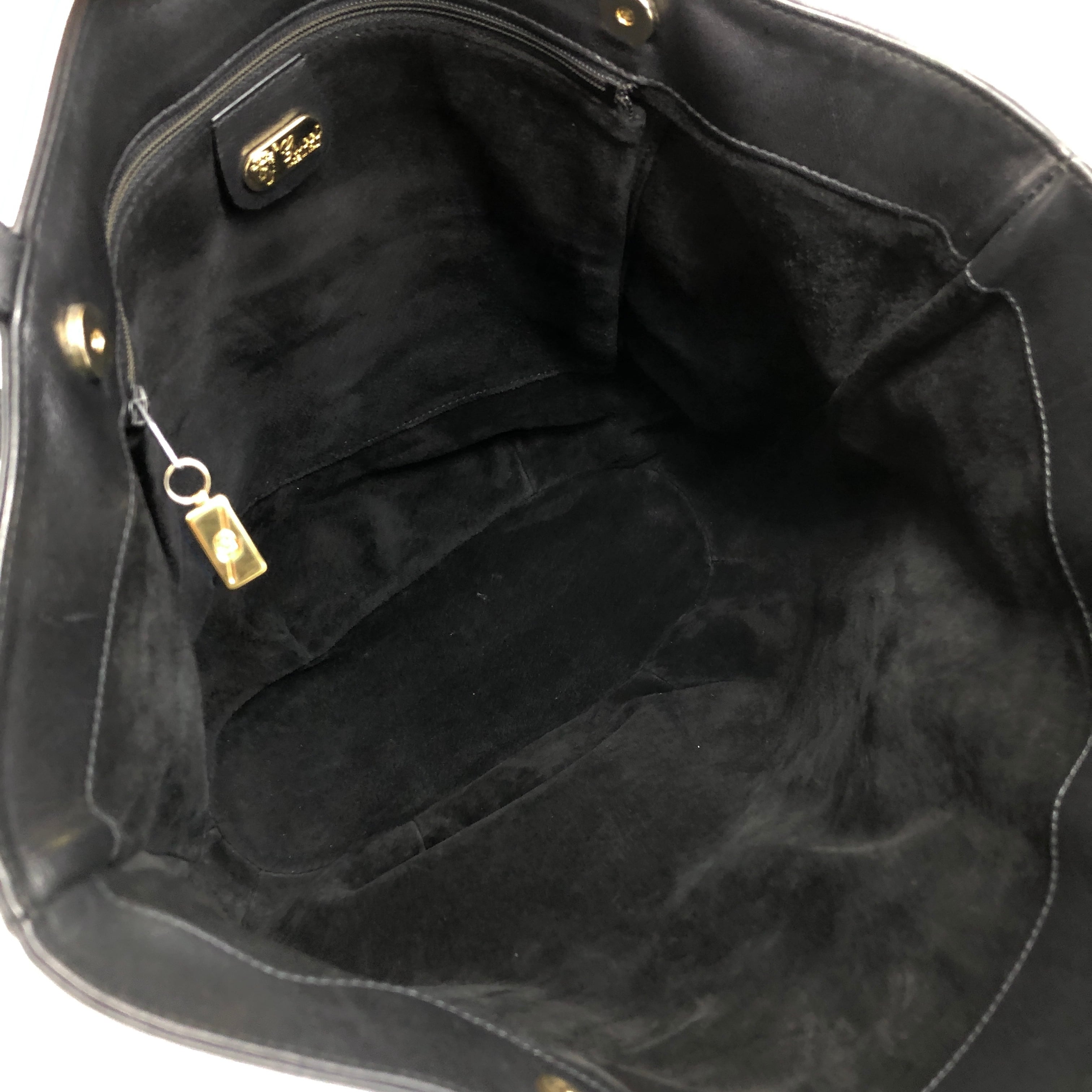 GUCCI グッチ トートバッグ ブラック ロゴ レザー vintage