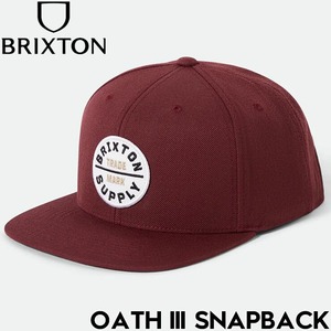 BRIXTON ブリクストン OATH III SNAPBACK スナップバックキャップ 帽子 10777 PORT 25FW 日本代理店正規品