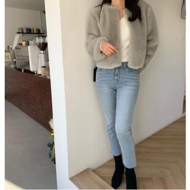 ファーコート ショート丈 フェイクファー QW155 | Qwert ファーコート ショート丈 フェイクファー QW155 | Qwert
