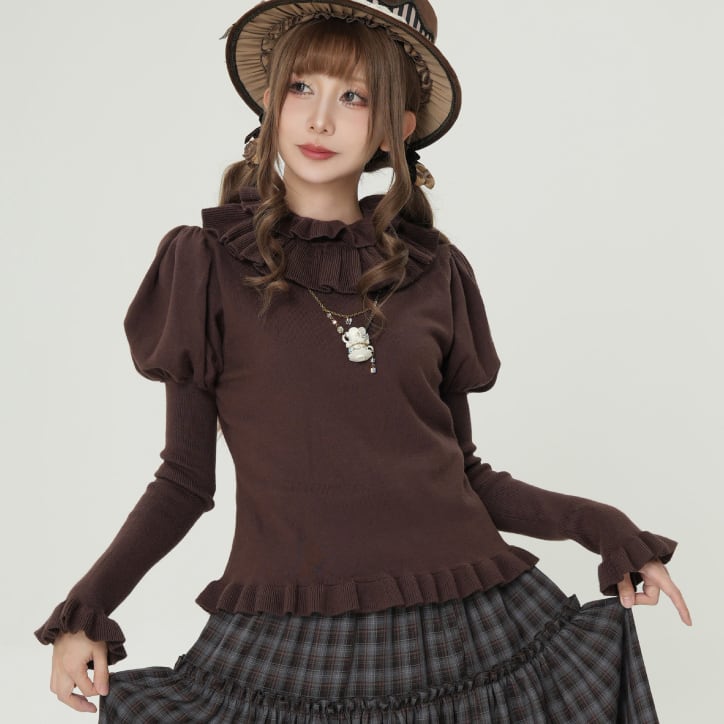 レ*先様 木目調　星箱works ゴスロリ　ロリータ　ブラウン HoshibakoWorks