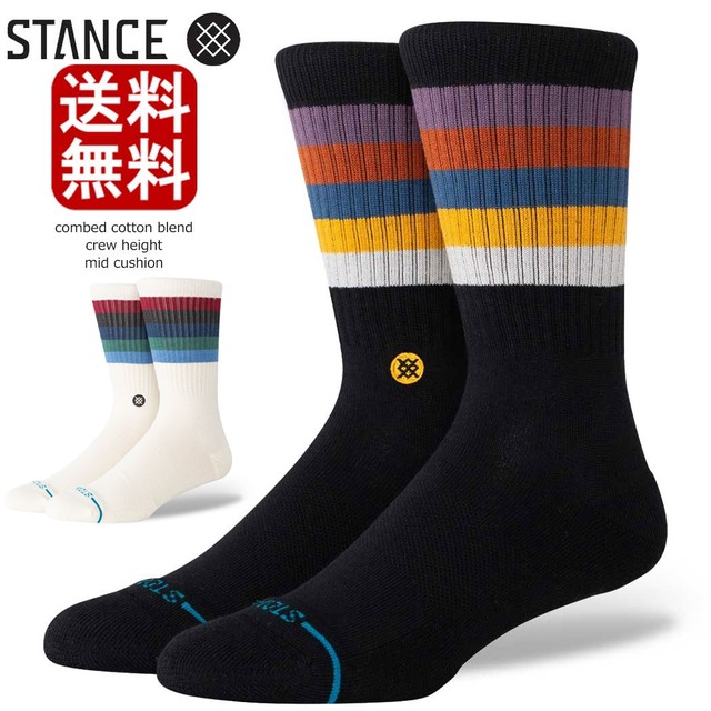 Stance Maliboo Crew スタンス マリブー メンズモデル 25.5-29cm ギフト 男性 彼氏 プレゼント 贈り物 STANCE SOCKS ゴルフ ゴルフソックス 厚手 スポーツ トレーニング MAL_Grape L25.5-29cm