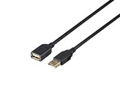 バッファローBUFFALO USB2.0延長ケーブル カーボン素子ねり込 1m ブラック BSUAAFR210BK