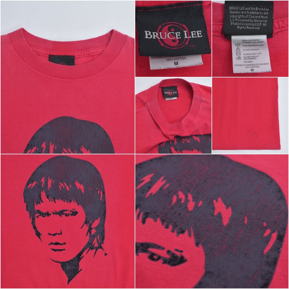 90～00s BRUCE LEE ブルース・リー フェイスプリント Tシャツ