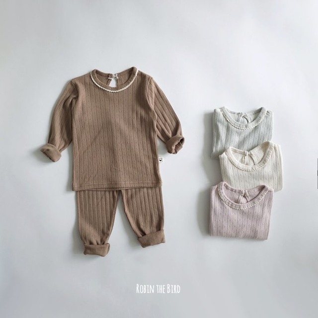 【取寄】robin｜ella lace loungewear｜エラレースパジャマ｜kids XS-XL
