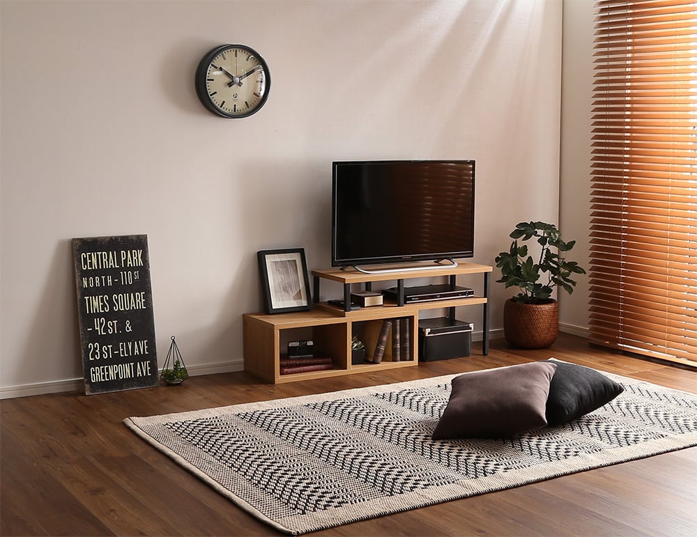 全2色】お部屋が狭くても使える！ヴィンテージ伸縮テレビ台 | TKSKSHOP