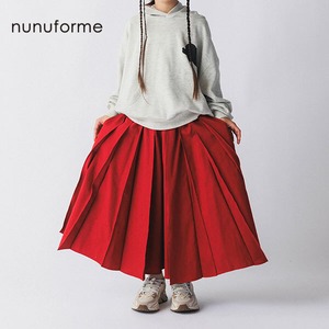 nunuforme 01-nf26-653-005/プリーツパンツ Red M
