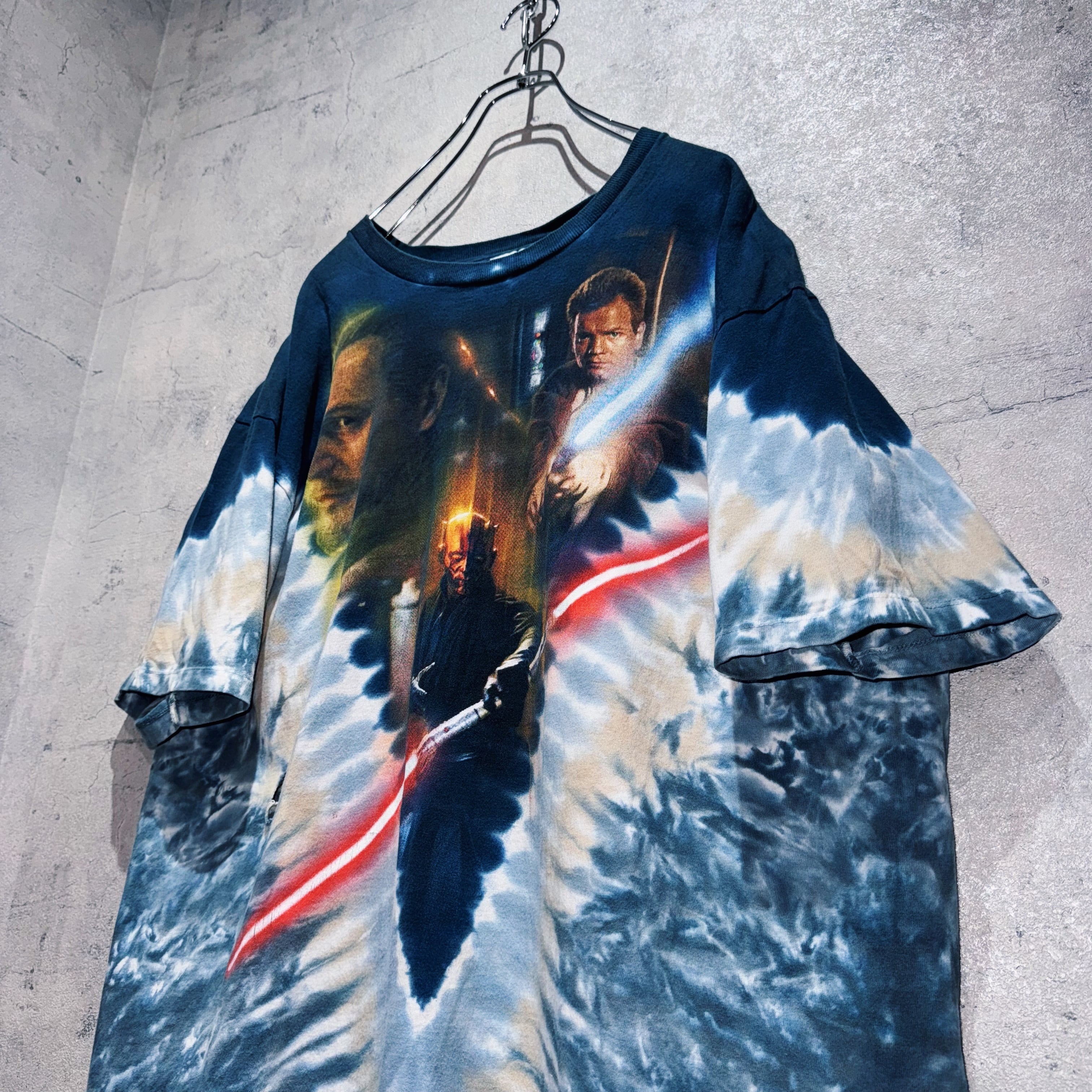 リキッドブルー スターウォーズ tシャツ タイダイ エピソード4 新品 レア リキッドブルー スターウォーズ tシャツ タイダイ エピソード4