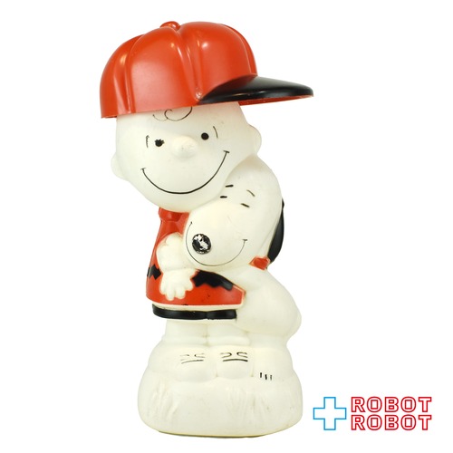 AVON ピーナッツギャング チャーリー・ブラウンとスヌーピー ベースボールキャップ レッド ソーキー シャンプーボトル ※帽子違い