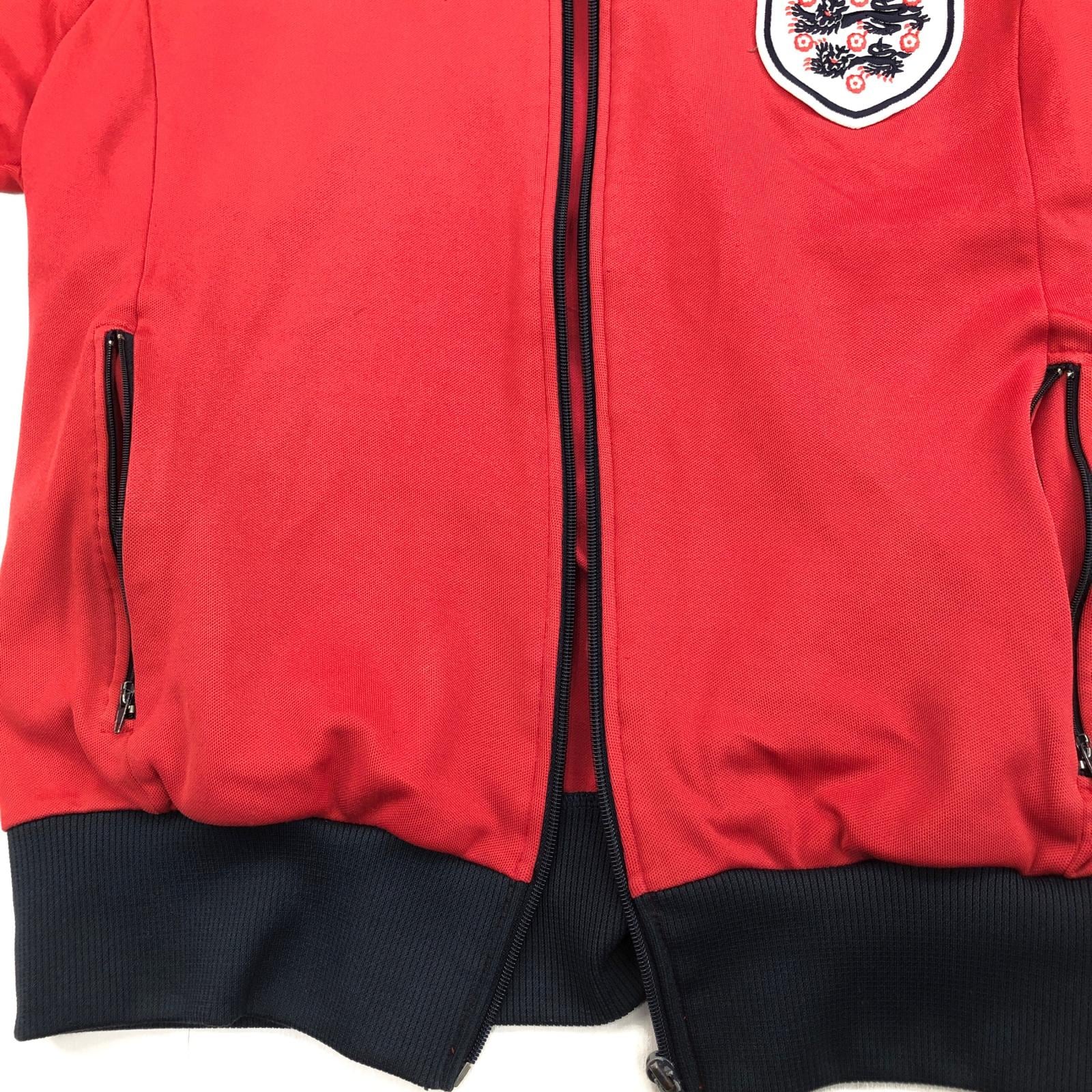 Umbro イングランド代表 ジャケットジャージ レッド新品タグ付き UMBRO アンブロ 80- 90年代あたり ENGLAND 代表 初期ロゴ 旧ロゴ 肩袖