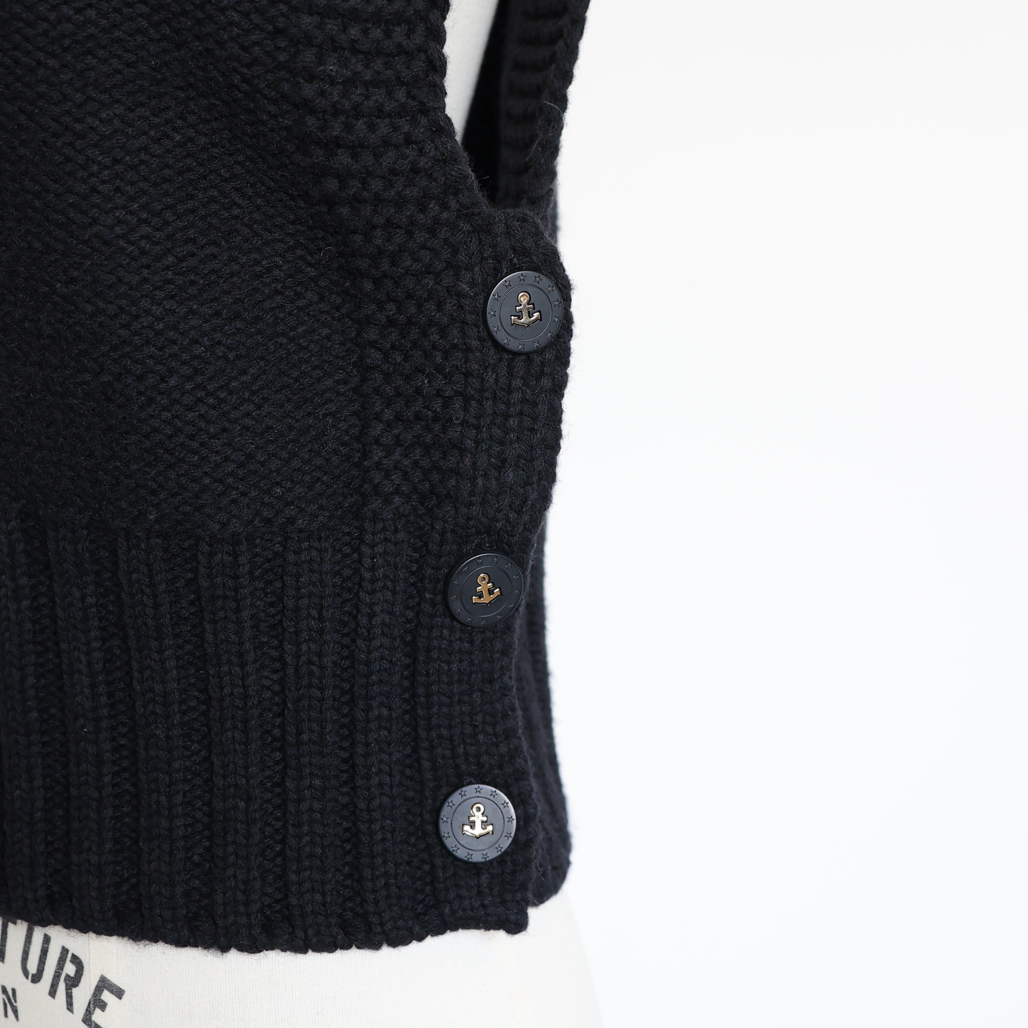 トップス gypsohila Marine Knit Vest 美品♡gypsohila Marine Knit Vest ネイビー - メルカリ