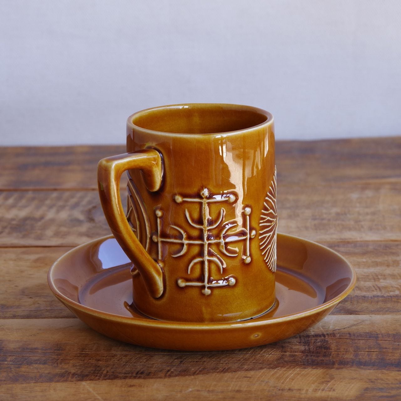 PORTMEIRION ポートメイリオン トーテム ブラウン コーヒーカップ
