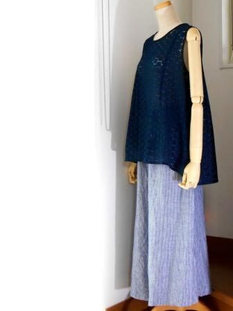 型紙ノースリーブチュニック Piccolo Mercato ピッコロメルカート 型紙 パターン販売