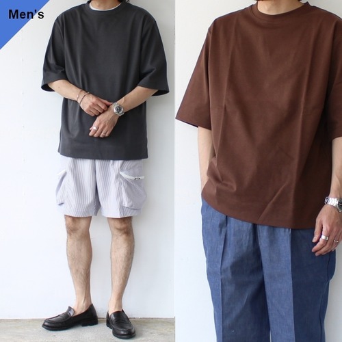 amne ５分袖クルーネック JERSEY HS Tee