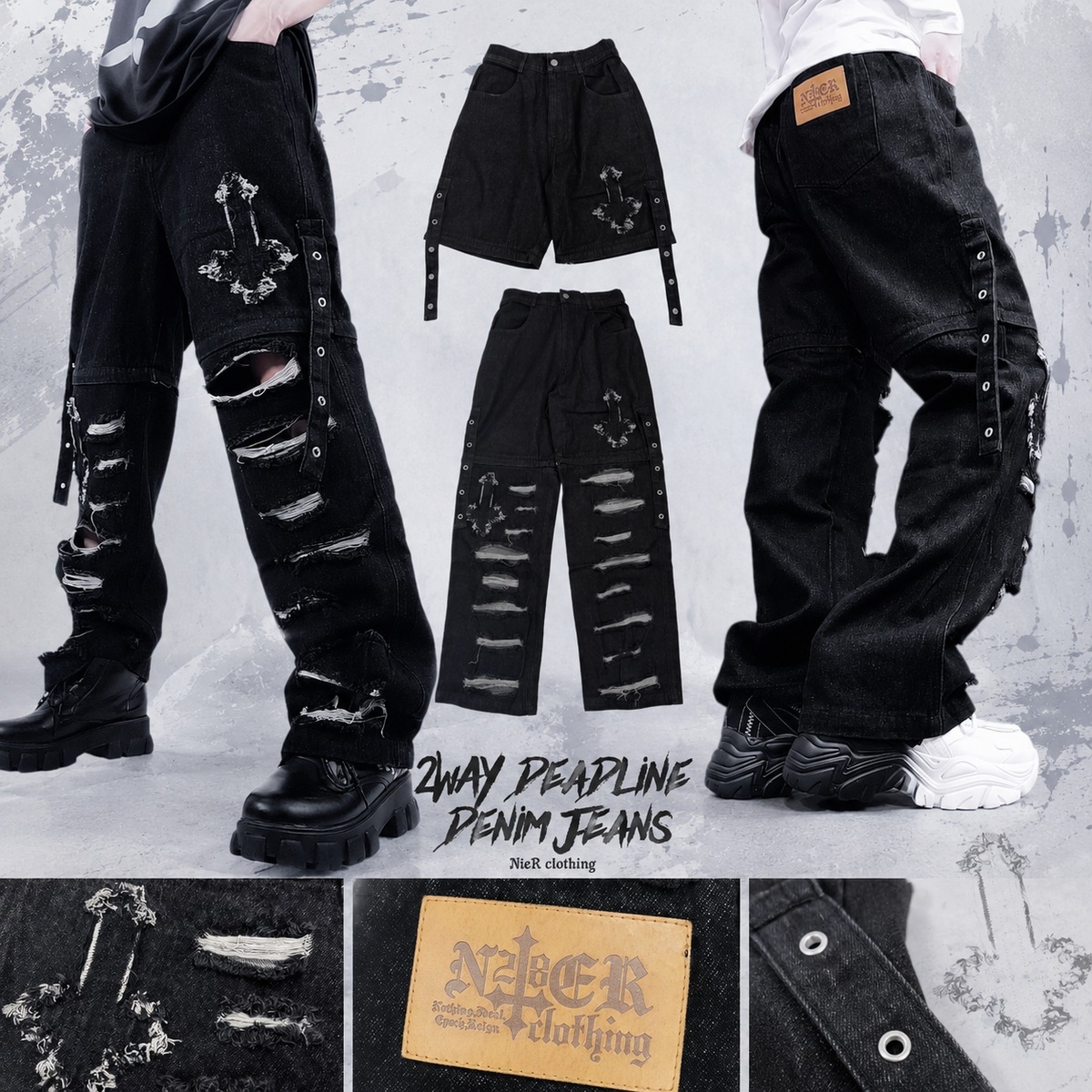 NieR 2WAY パンツ 2WAY DEADLINE DENIM JEANS | NIER CLOTHING