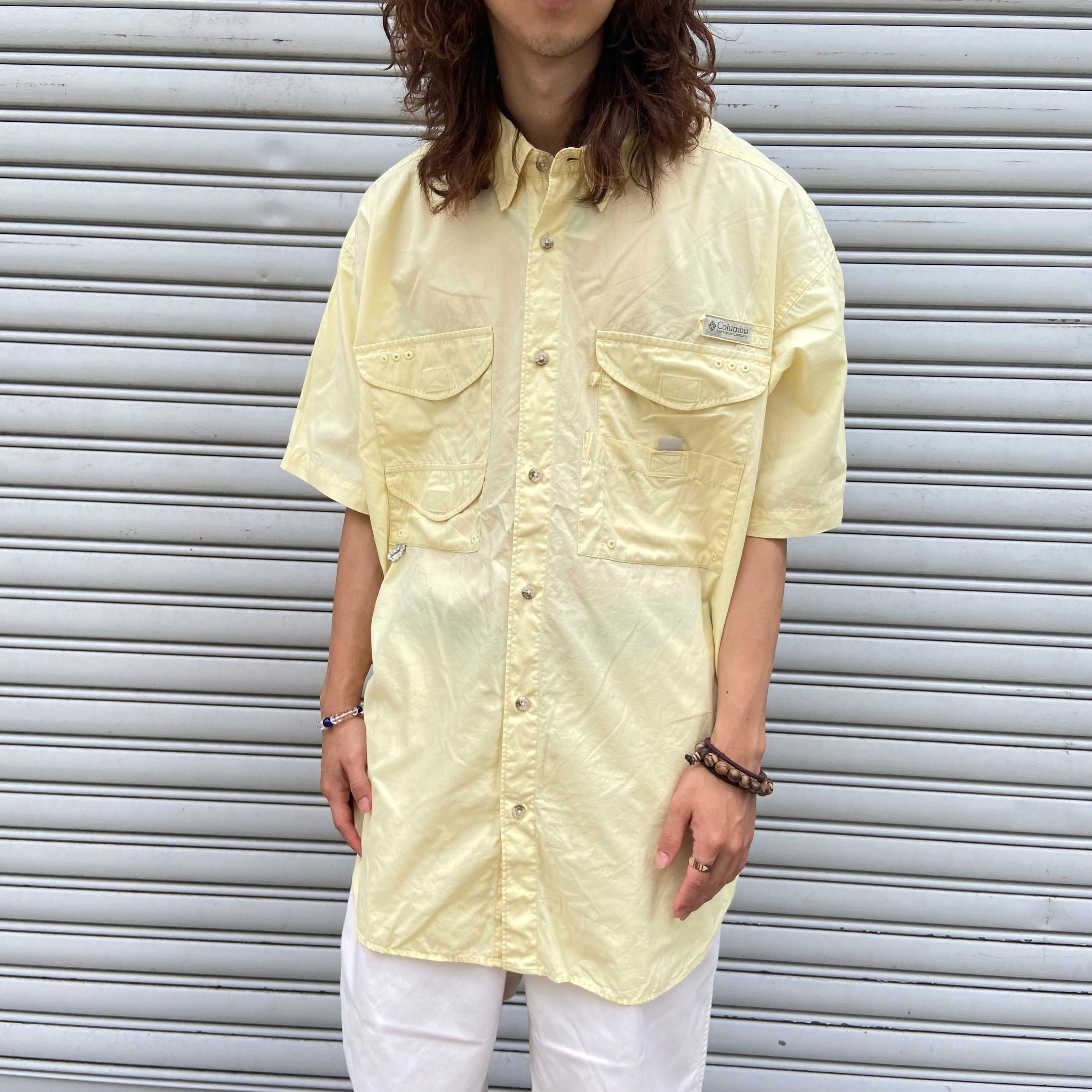 『送料無料』90s columbia コロンビア フィッシング半袖シャツ PFG ...