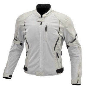 【在庫処分】[KOMINE] バイク用 ジャケット プロテクトハーフメッシュジャケット JK-146 12955 春夏秋向け メッシュ素材 CE規格レベル2 CE規格 プロテクター 07-146 メンズ Light Grey S