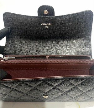 CHANEL シャネル 長財布 P0241-Y01588-C3906 ﾏﾄﾗｯｾ ｷｬﾋﾞｱｽｷﾝ