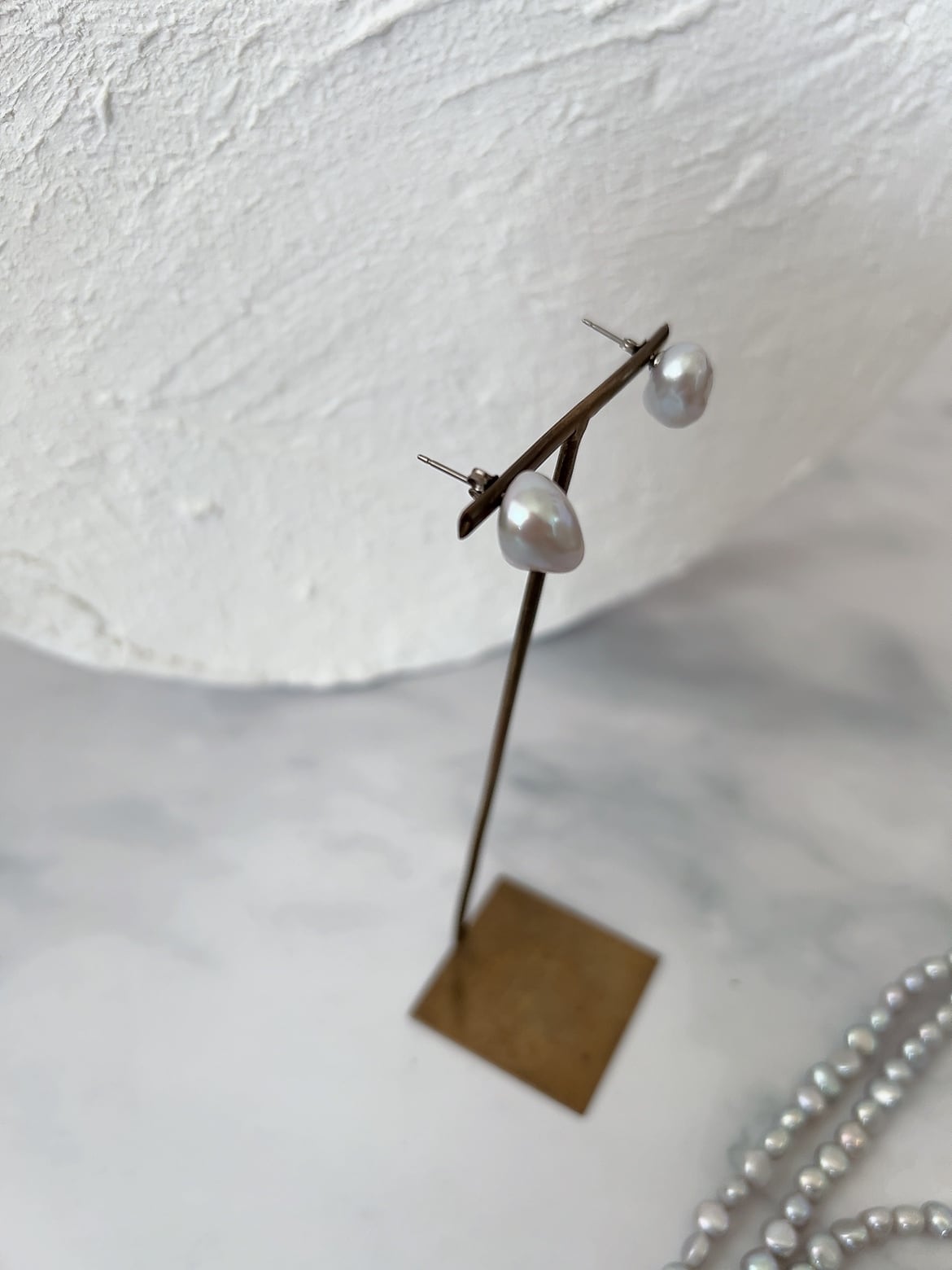 シルバーケシパールピアス・イヤリング | 上品なアクセサリー