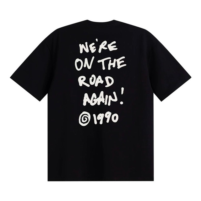 【H1167】Graphic print short-sleeve t-shirt / 3color