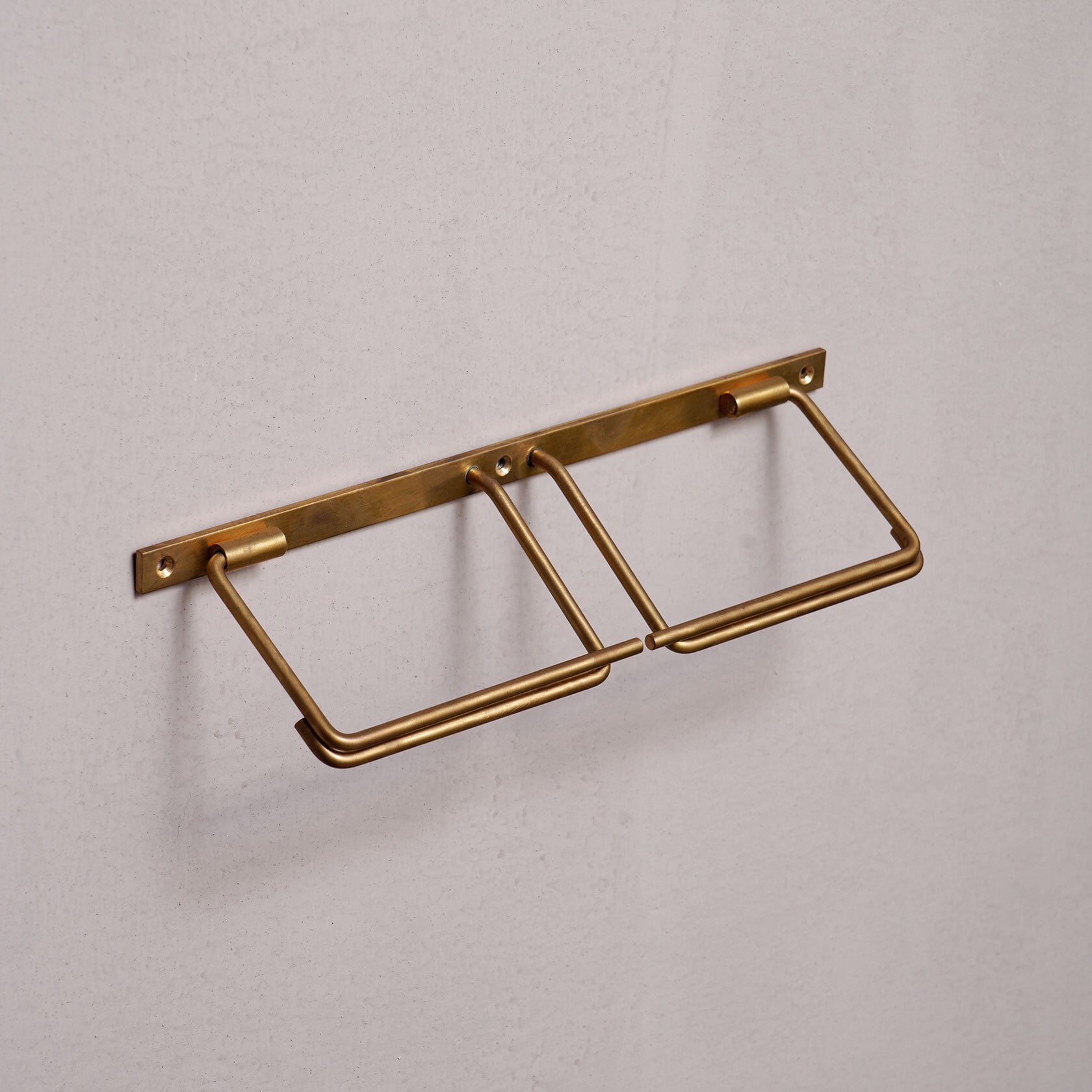 真鍮のトイレットペーパーホルダー ダブル 巣まいと暮らしの店トリノス オンラインショップ