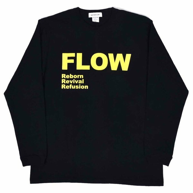 ANOTHER FLOW(アナザーフロー) FLOW 1978 L/S TEE BLACK/YELLOW