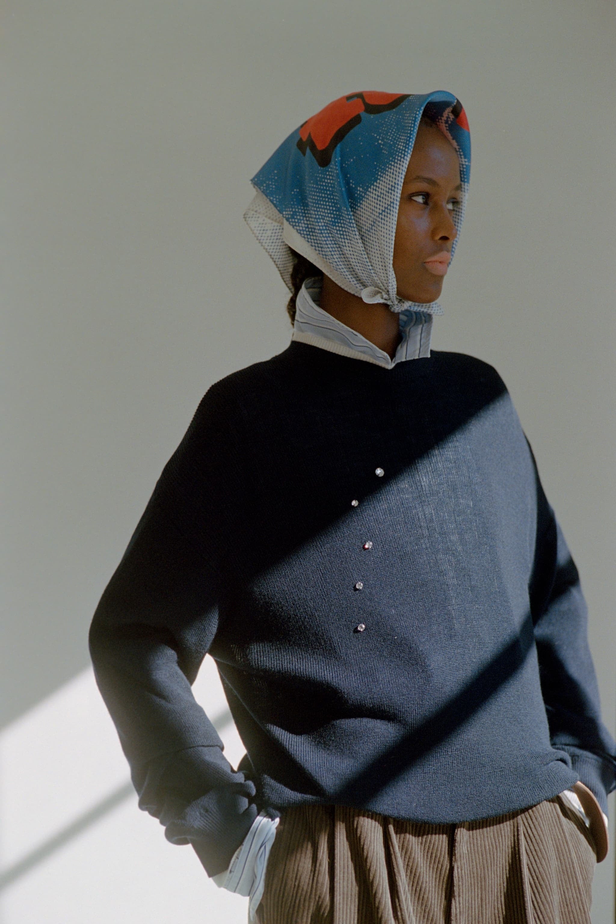 Zip up shirt（BLUE STRIPE） | TTTMSW