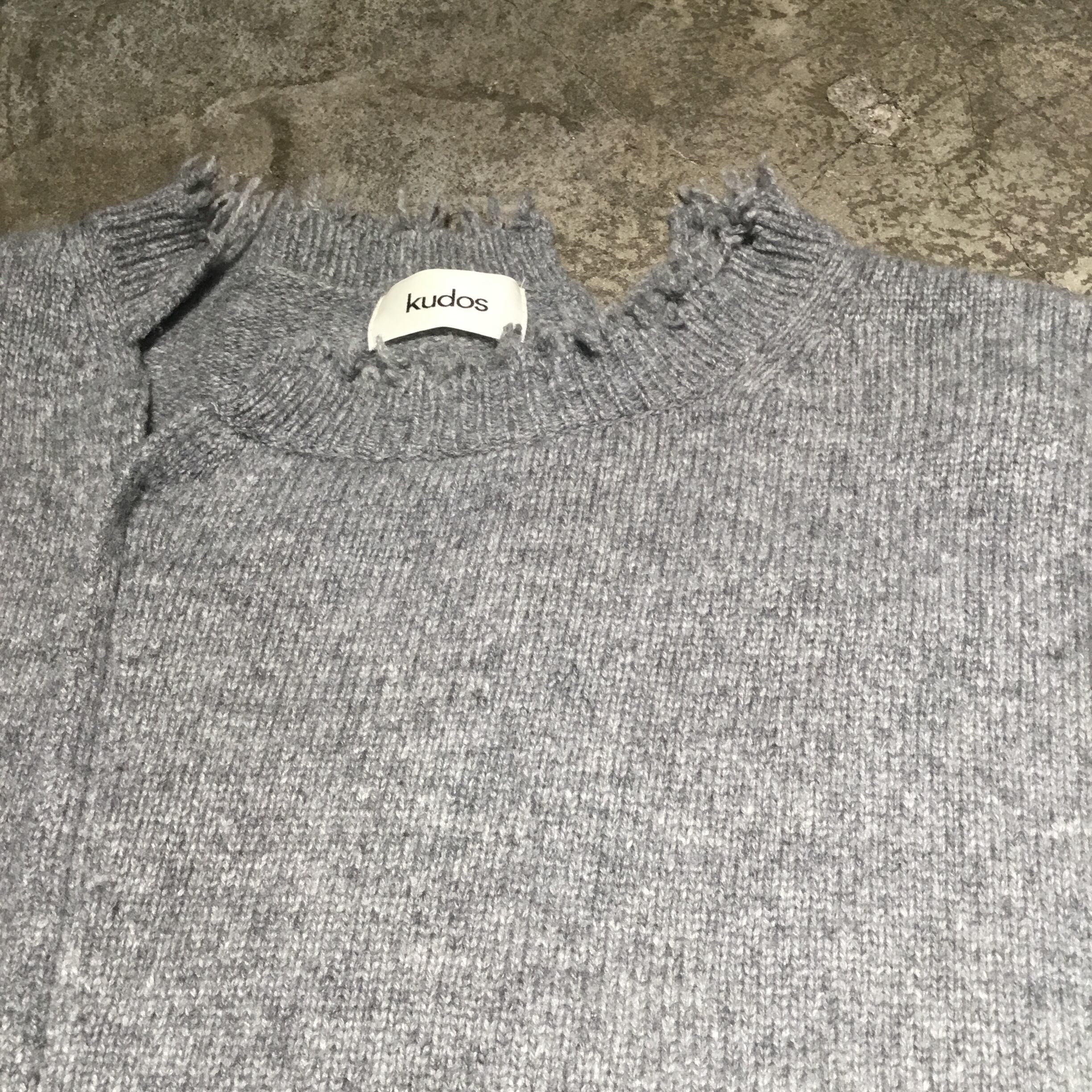 Kudos クードス 21AW ダメージ加工 ニット Size.F KK21YY07【表参道th 