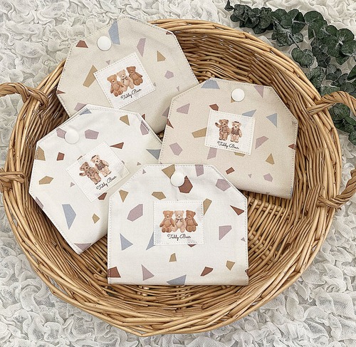 テラゾー柄マスク仮置きケース