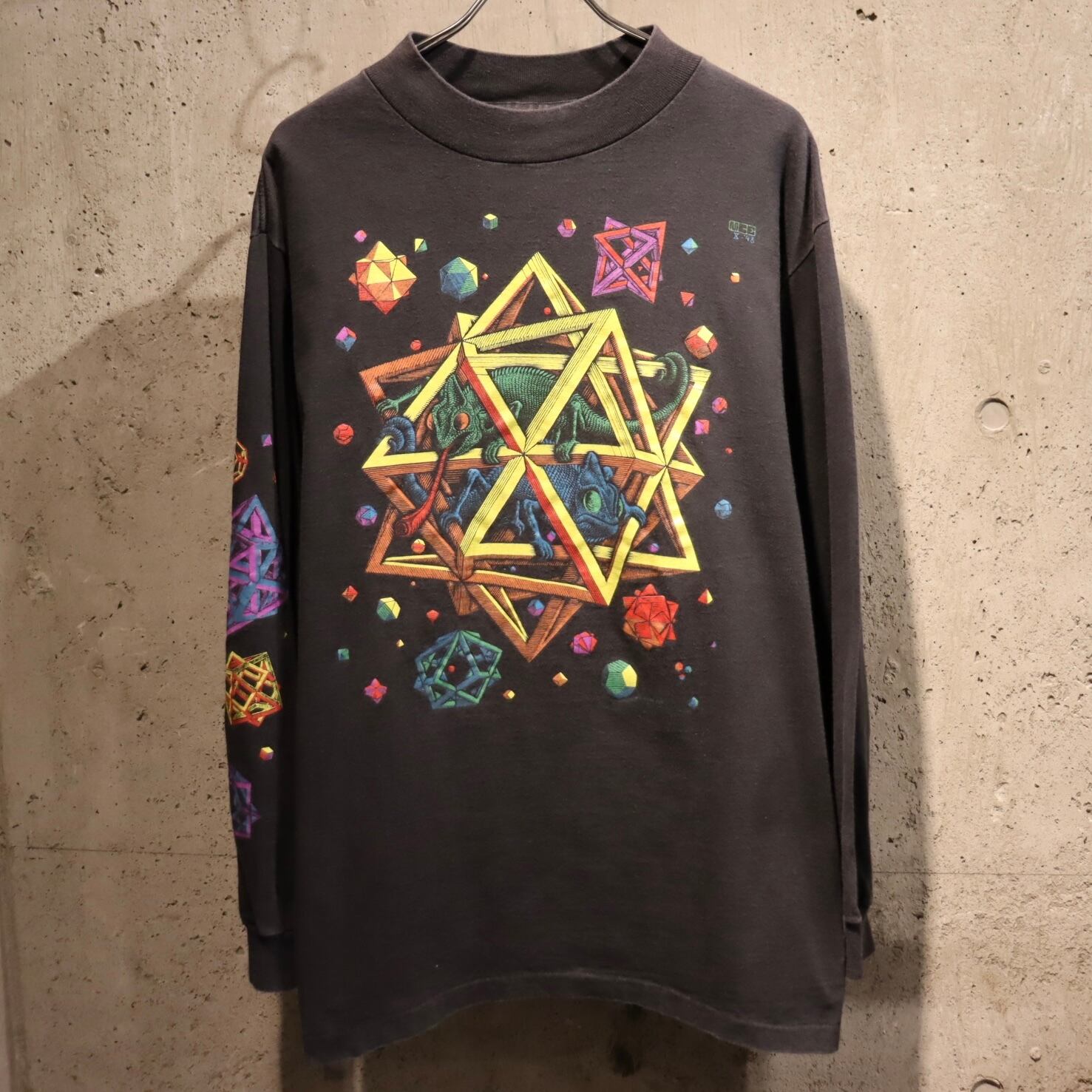 超希少❗️90s M.C ESCHER ブラックスウェット STARS 星 カラー