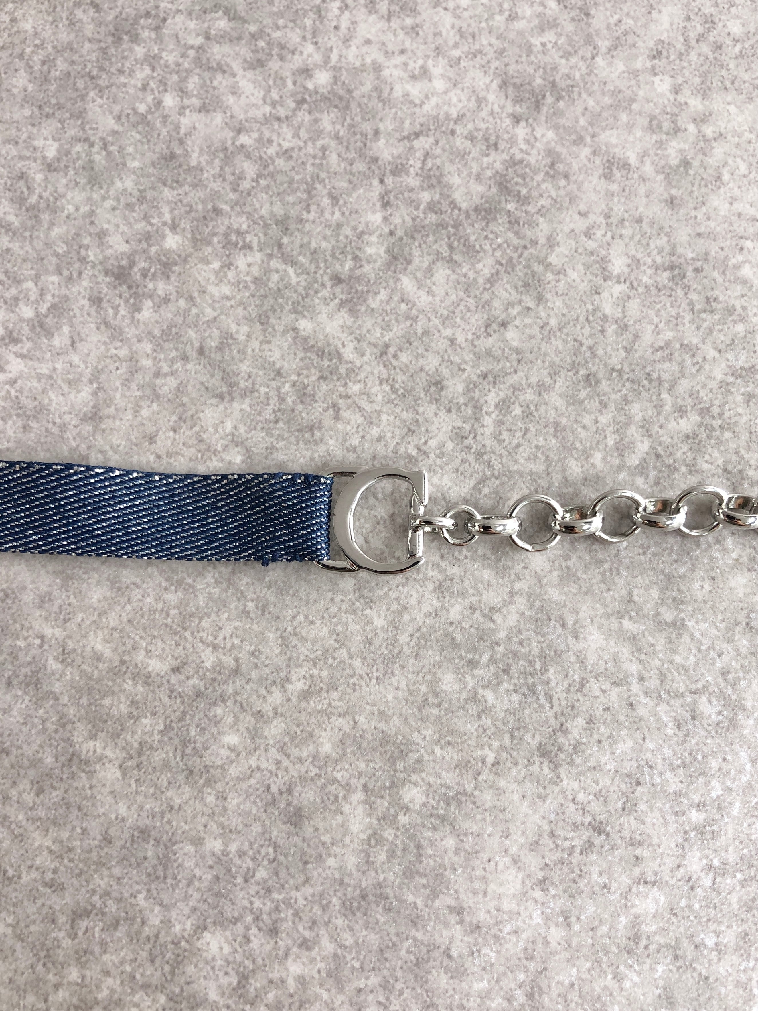 ☆ Christian Dior トロッター デニム ブレスレット