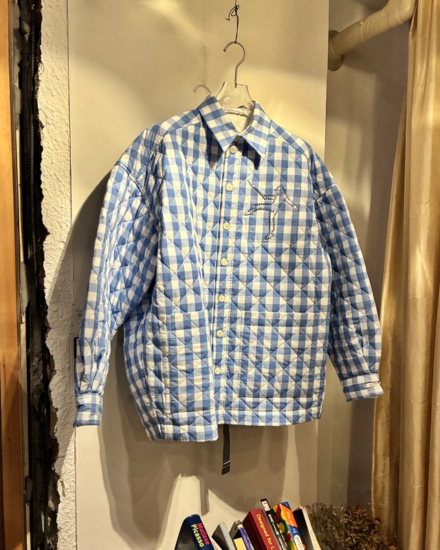 TSTS 【QUILTED GINGHAM SHIRT BLOUSON -SAXE BLUE GINGHAM-　】