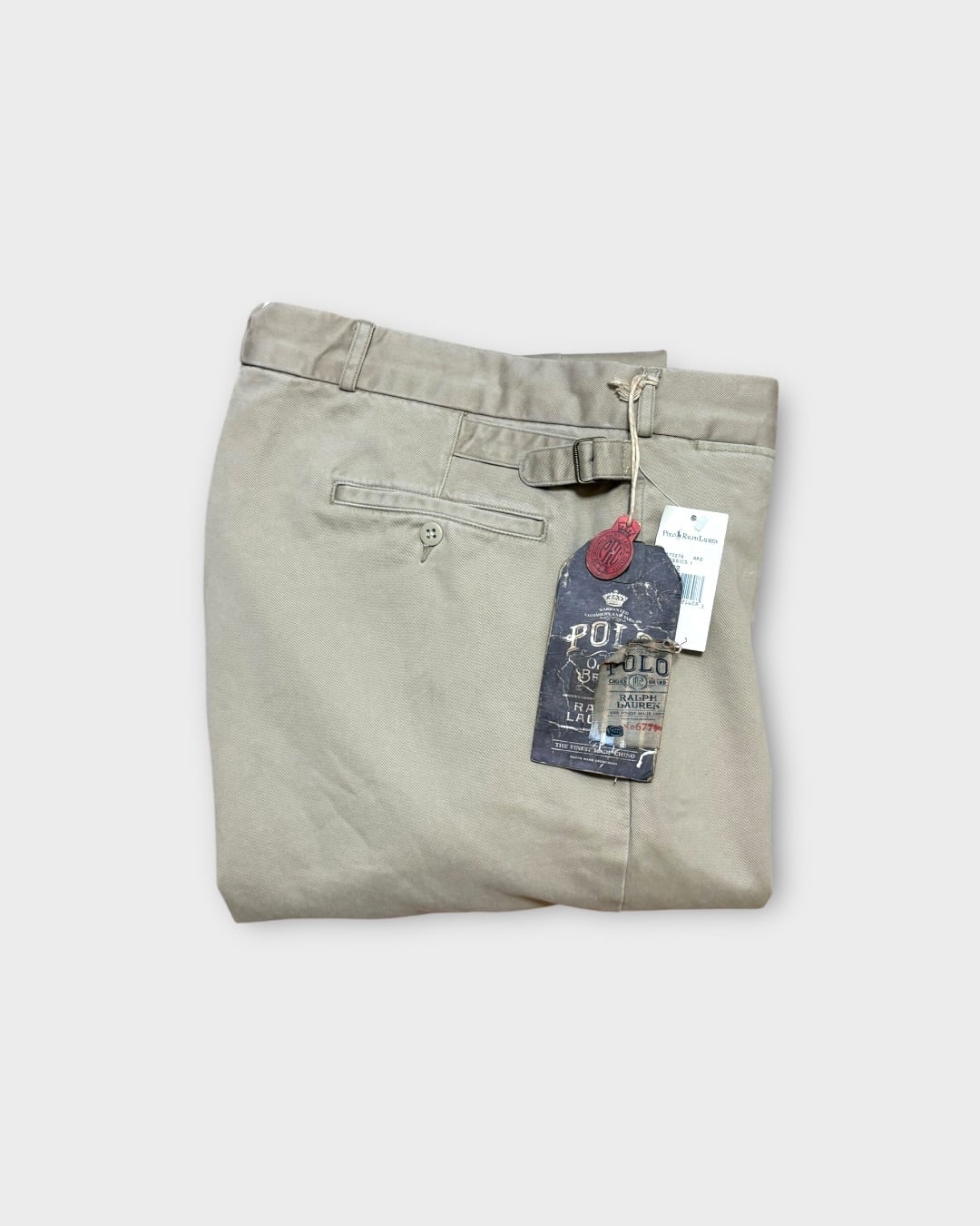 【Used】1990’s–2000’s “Polo by Ralph Lauren” Side Adjuster Cotton Chino Pants DEAD STOCK