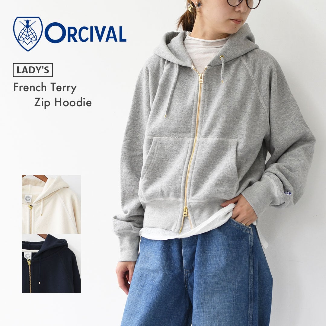 ORCIVAL [オーチバル・オーシバル] W French Terry Zip Hoodie [OR