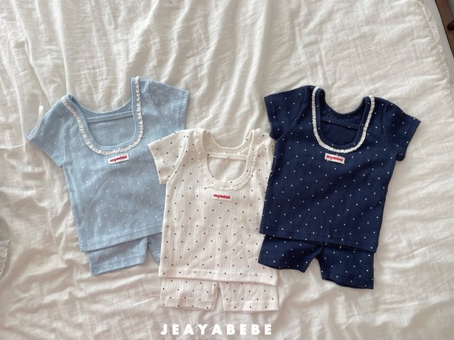 【取寄】jeaya bebe｜bloom set｜ブルーム上下セット｜S-XL｜toddler｜26 summer