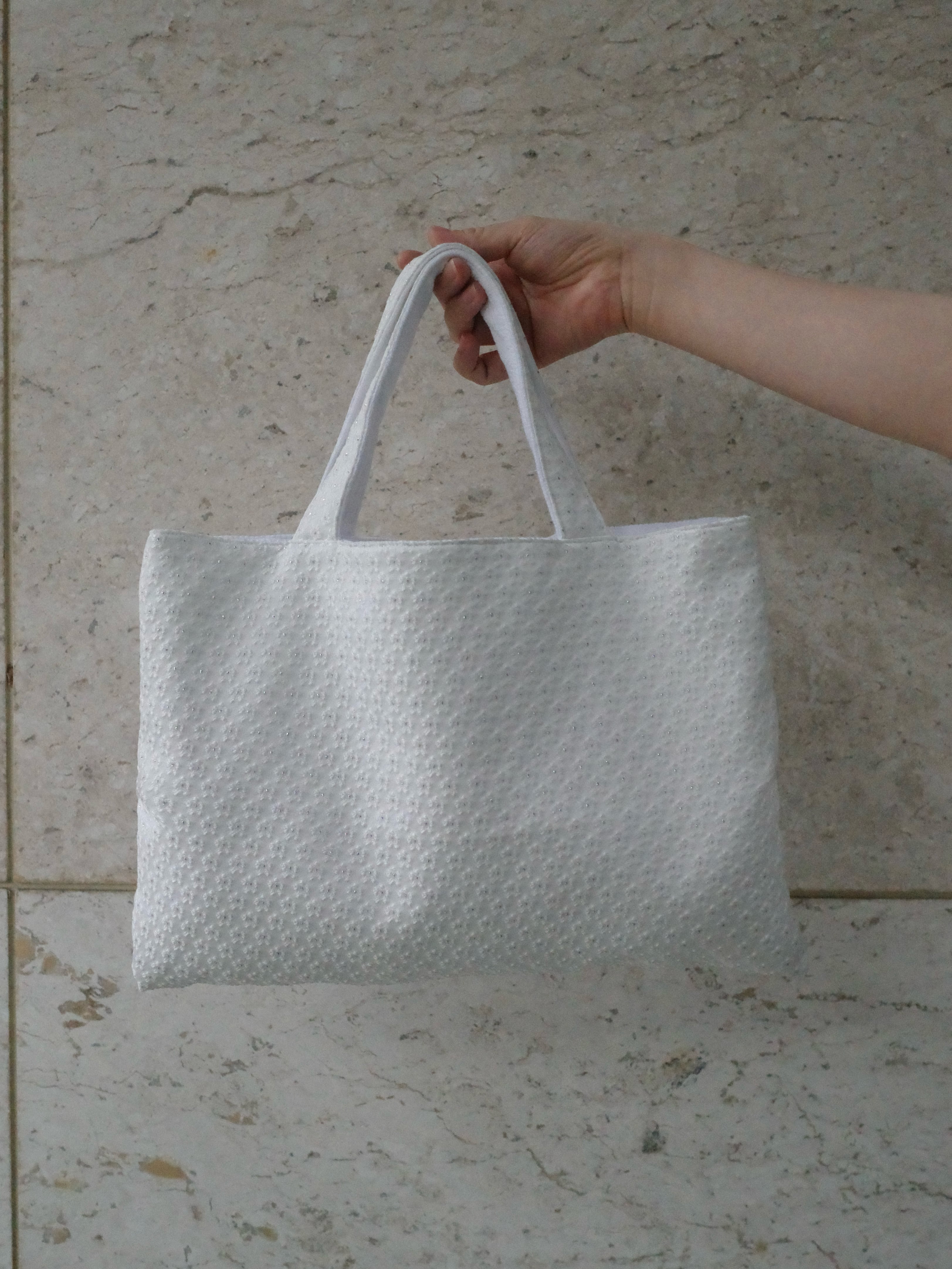 flower jacquard bag 