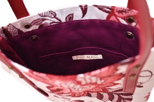 [JERI MARL] ゴブラン織り トートバッグ ミニ (フアレッド) 工房 手作り 日本製 エコパッケージ MX-0038-313…