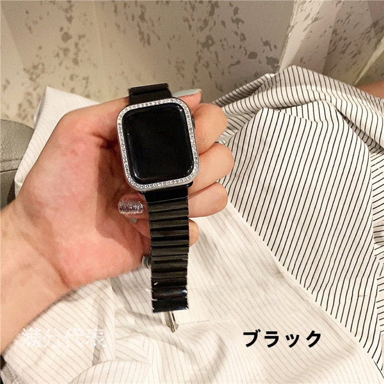 S21アップルウォッチカバーケース　Apple Watch キラキラ　カスタムなど様々なベルトと装着可能です