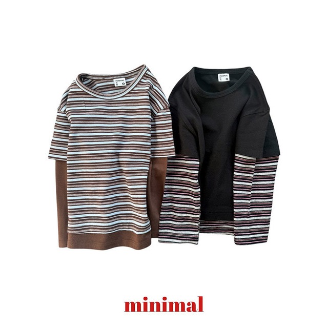 double layered tee【minimal】 ※2月下旬〜3月上旬発送予定
