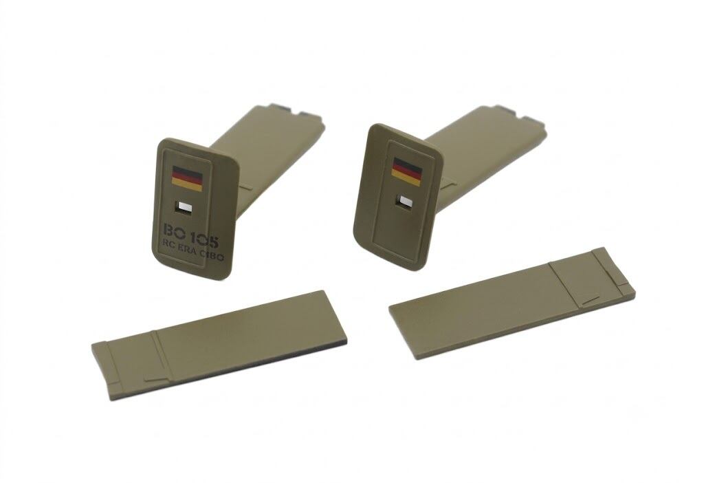 ◆RCERA C180 BO-105 垂直尾翼セット【SC4001361】※ネオヘリでC180機体購入者さまのみ購入可