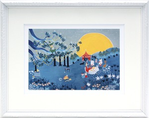 ムーミン 北欧 Postery「ムーミン谷のパーティー」送料無料 フレーム 展示用フック付アートポスター 絵画 インテリア アート