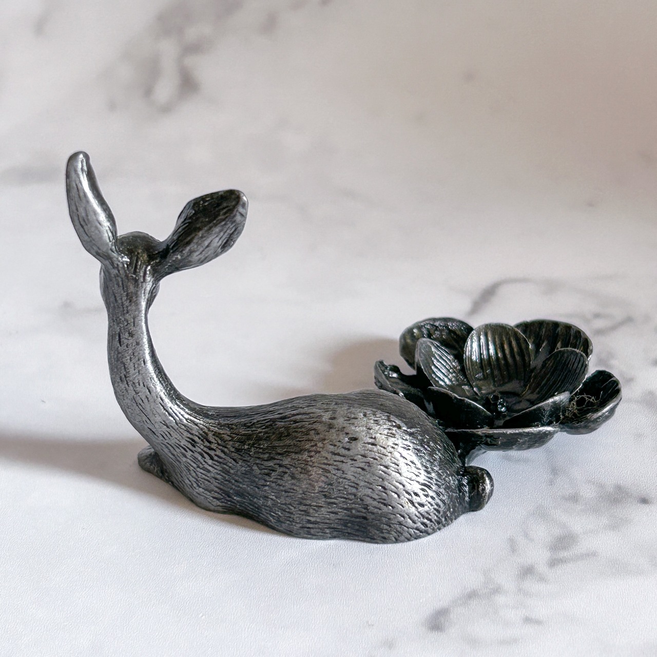 鹿さんアンティーク調スフィアスタンド/シルバー