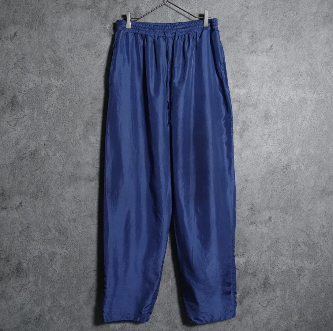 Blue Silk easy slacks pants