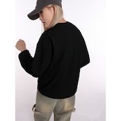 VINTAGE ストリート 白猫ワッフル ロングTシャツ T1813
