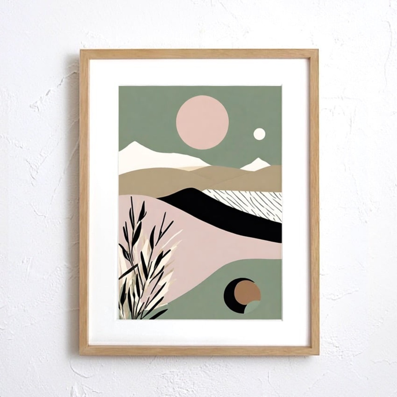 Xanadu｜幻想的な理想郷を描いたミニマルアートポスター｜北欧モダンインテリアに映える静かな美の一枚｜A3ポスター