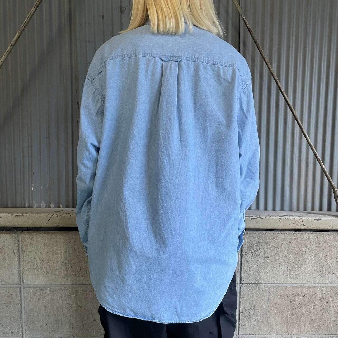 DENIM＆SUPPLY 星 総柄 長袖シャツ メンズXL 古着 ワークシャツ 【長袖