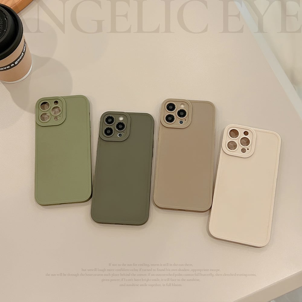 【iPhone16にも対応】大人気❤︎おしゃれ ニュアンスカラー 無地 シンプル シリコン iphone14 スマホケース ND-14454