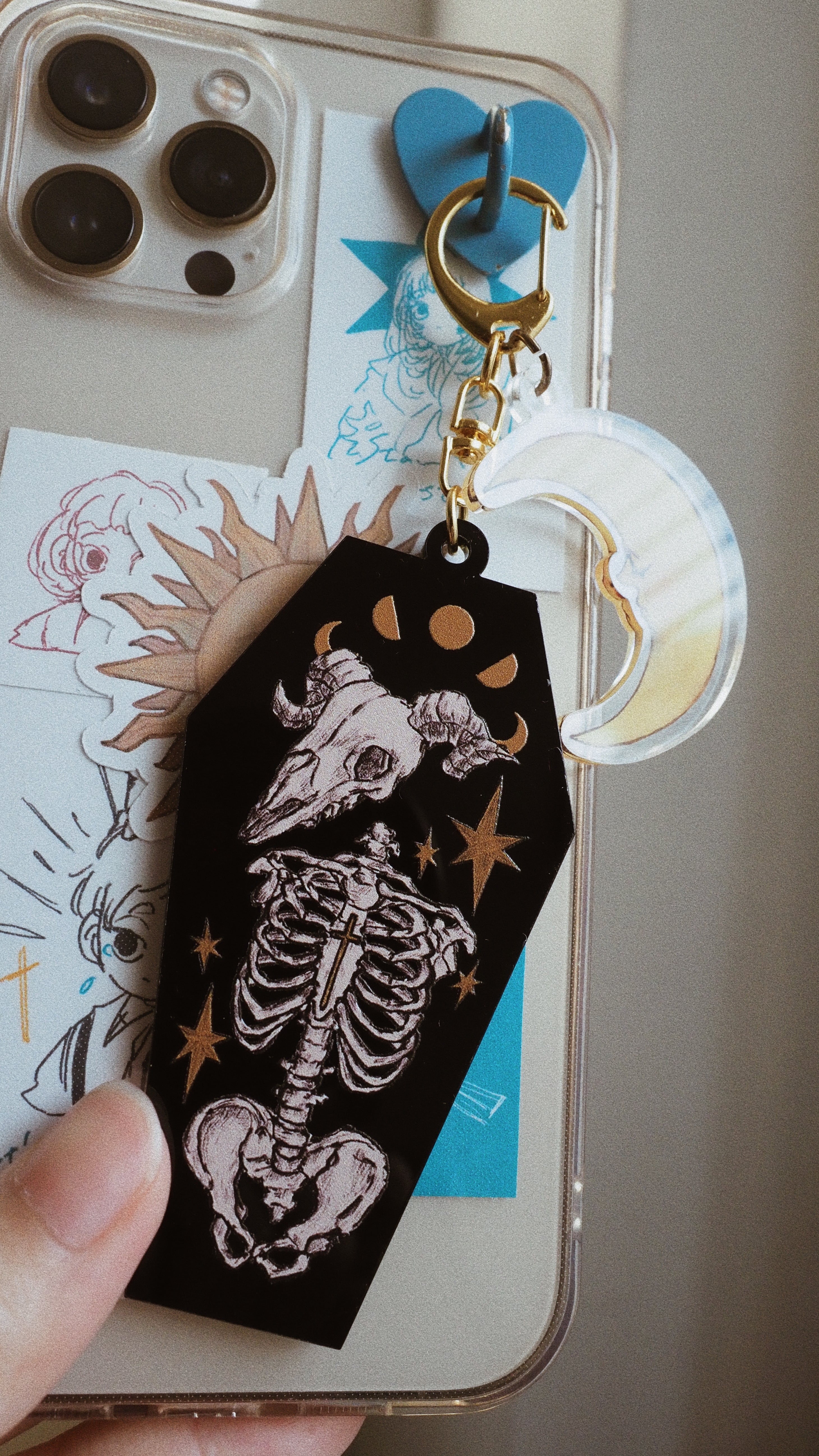 死体盗掘人と解剖医 アクリルキーホルダー | 星屑美術館