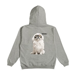 ペキニーズ　バックデザインフーディパーカー