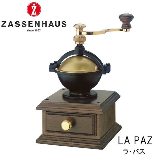 ZASSENHAUS ザッセンハウス コーヒーミル ラ・パス 手挽き 手動 キャンプ アウトドア 用品 グッズ グランピング